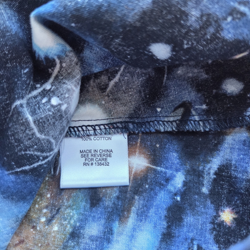 Modcloth Galaxy Universe 100% Cotton Skater Sleeveless Dress Size Small - Picture 6 of 9